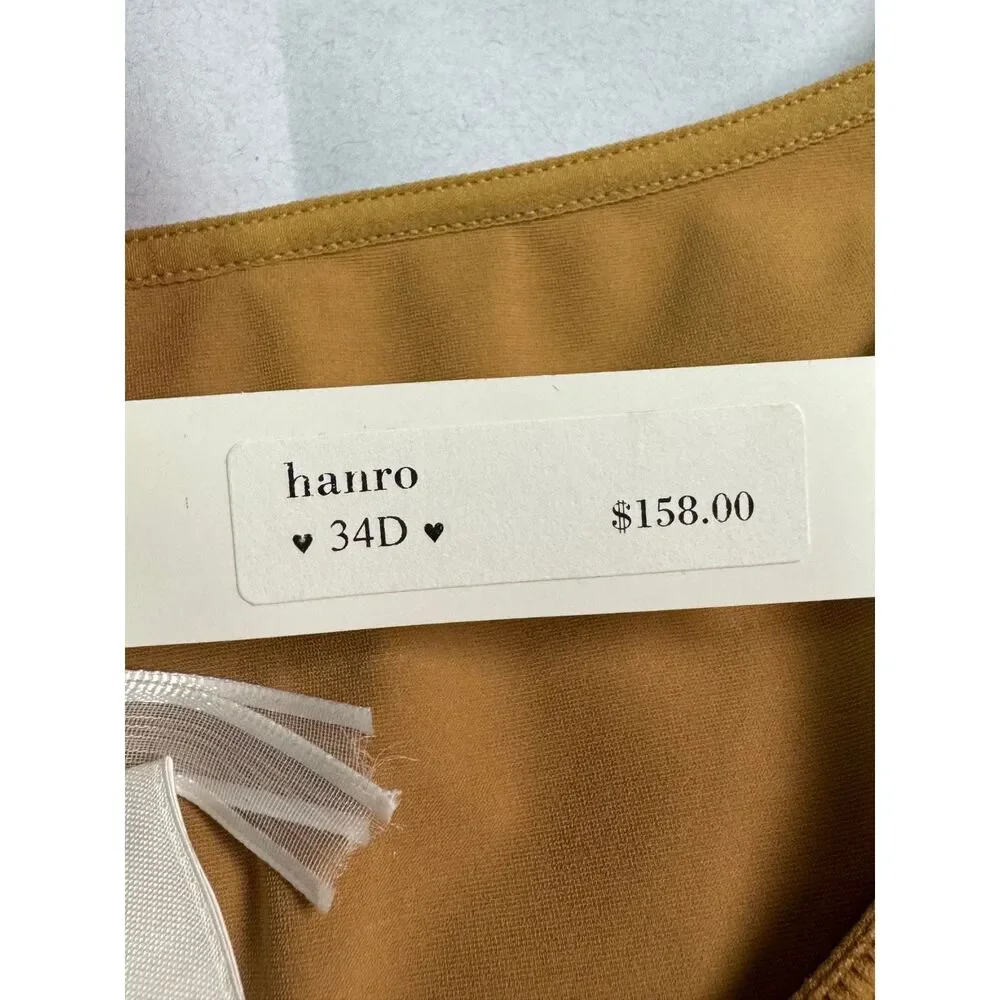NWT HANRO Nude Camisole Built-In Underwire, Adjustable Straps, 34D